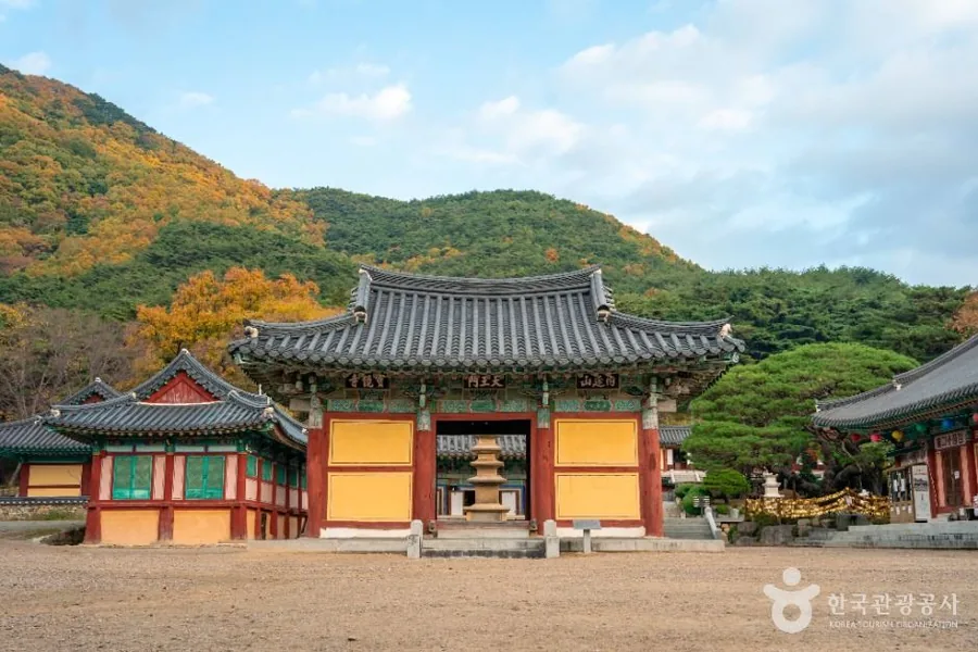 포항 보경사 전각과 마당