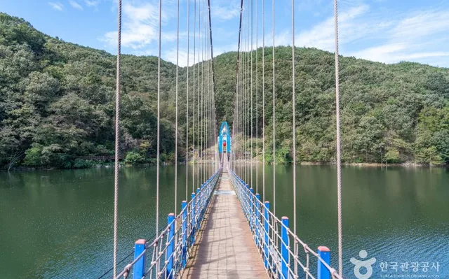 칠갑산 천장호 출렁다리