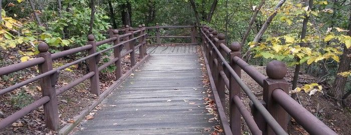 북한산둘레길 나무데크 산책로